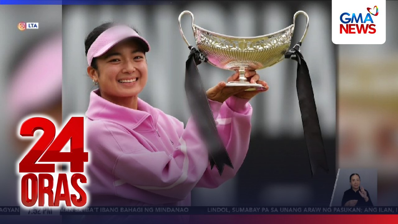 Pinay Tennies star Alex Eala, nakamit ang ikalawang WTA 125 title matapos talunin si Nikola Bartunkova | 24 Oras