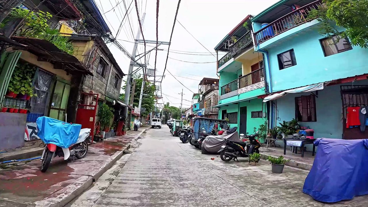 Silent Scanning on Okra Street in Marikina City in the Philippines