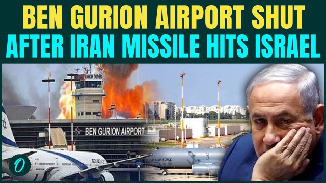 Iran To BOMB U.S. Aircraft At Ben Gurion? Israel SHUTS DOWN Its Largest Airport After Massive Strike