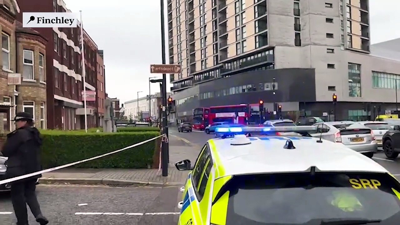 Police cordon off scene of shooting in Finchley