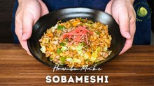 One-Pan Sobameshi: Easy Ramen Noodle Fried Rice in 20 Mins