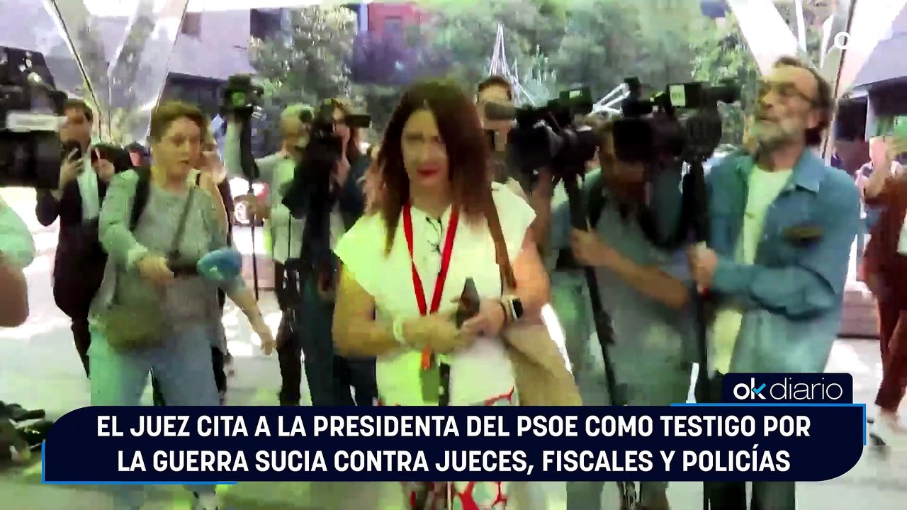 El juez cita a la presidenta del PSOE como testigo por la guerra sucia contra jueces, fiscales y policías