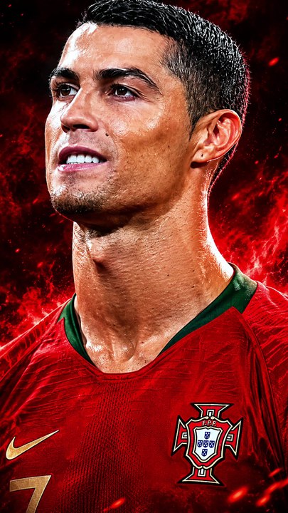 Cristiano Ronaldo Cinematic red Background