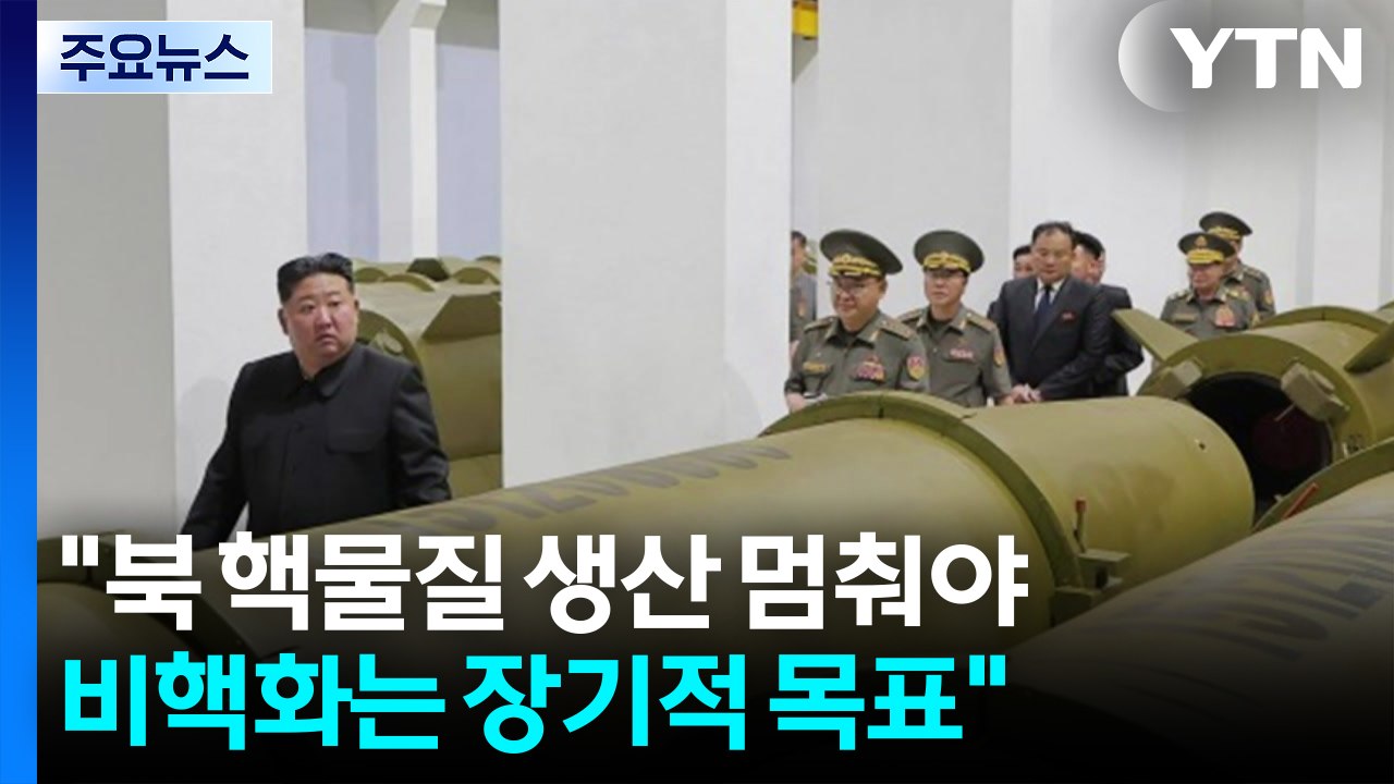 "북 핵물질 생산 멈춰야...비핵화는 장기적 목표" / YTN