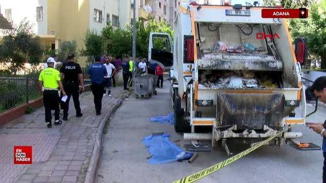 Adana'da çöp kamyonunun altında kalan yaya öldü