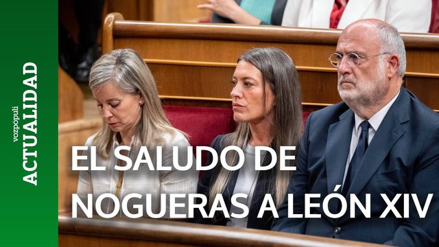 NOGUERAS da el cante con su saludo al PAPA LEÓN XIV para pedirle que hable en CATALÁN en Barcelona