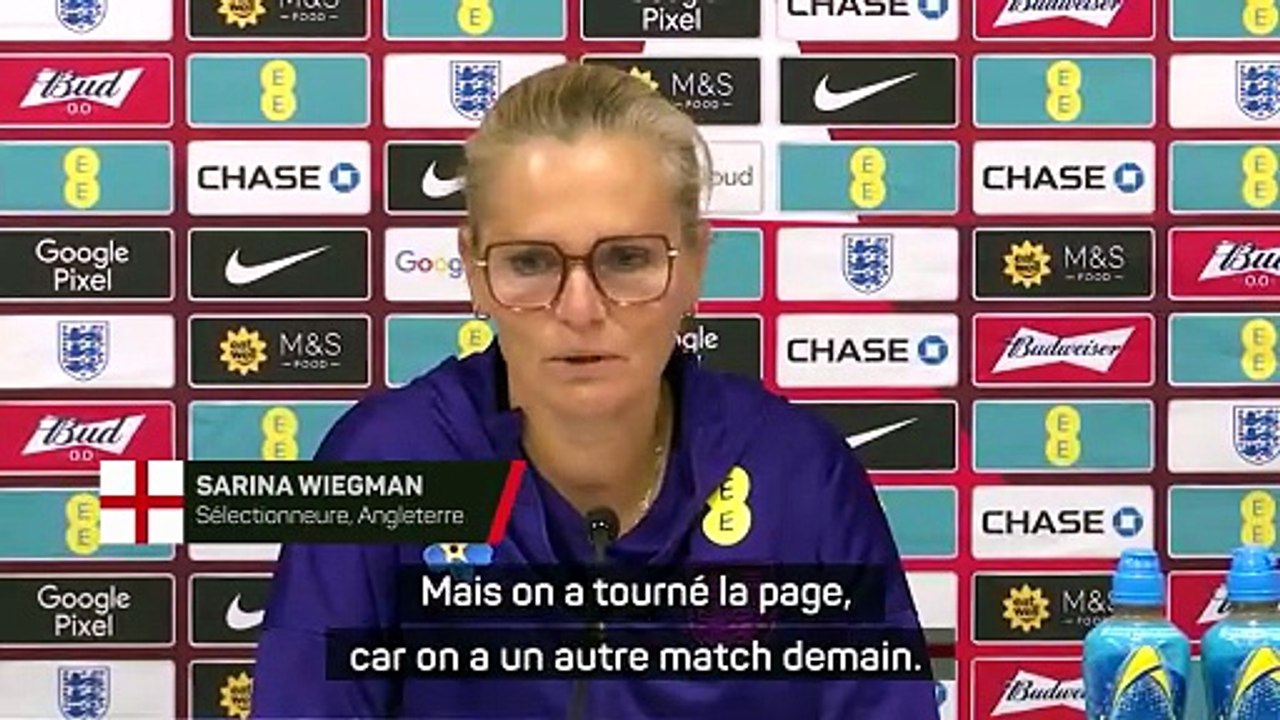 Angleterre- Wiegman : "Rester soudées malgré l'échec"