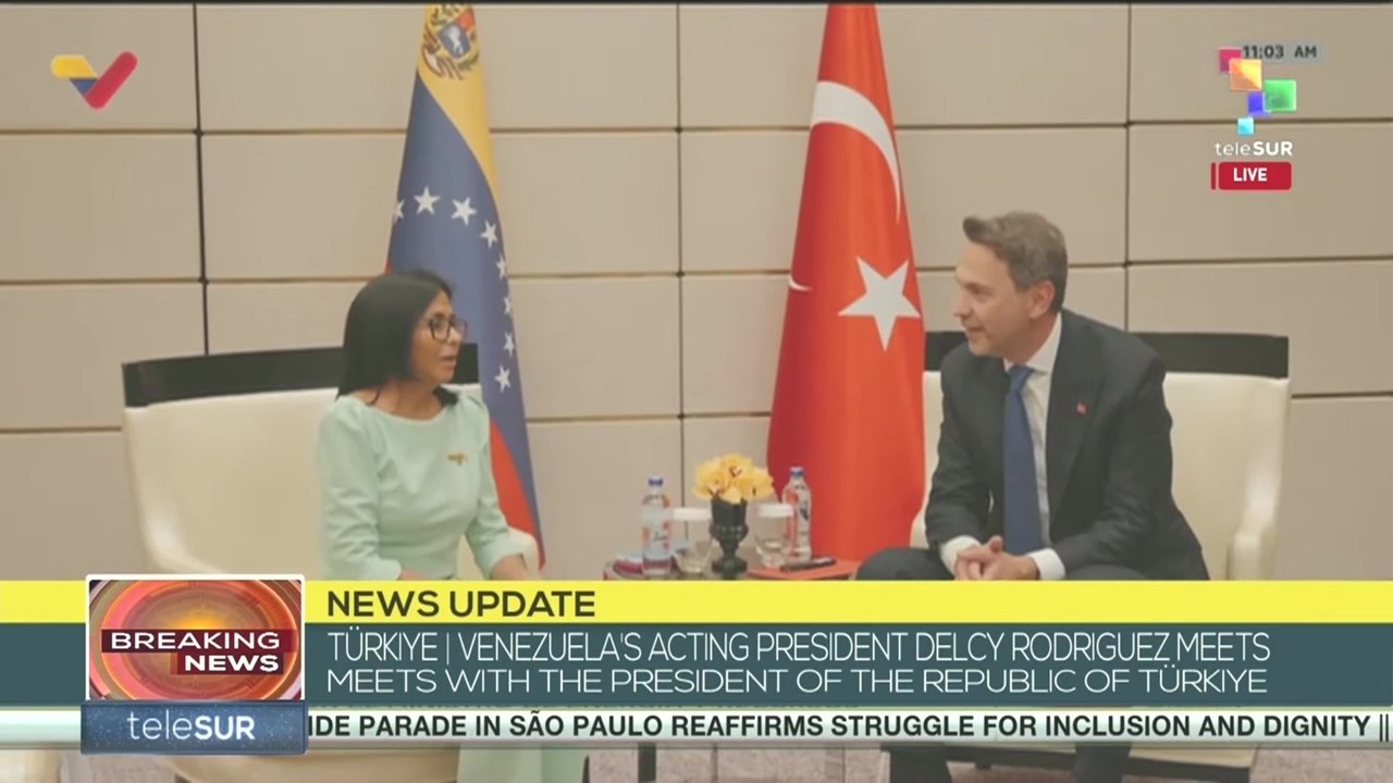 Türkiye | Venezuela’s Act. Pres. Rodriguez meets with Minister of Energy & Resources