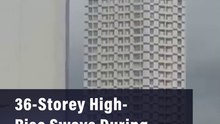 36-Storey High-Rise Sways During Philippines Earthquake