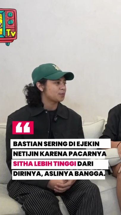 Bastian Steel suka diledekin netizen karena Sitha Marino lebih tinggi dari dirinya