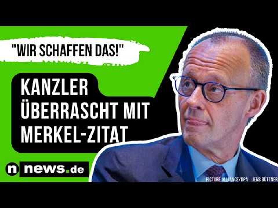 Friedrich Merz: 'Wir schaffen das!' Kanzler überrascht mit Merkel-Zitat