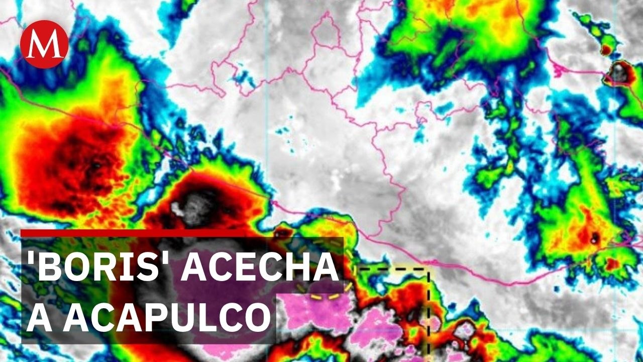 Acapulco en alerta roja ante la tormenta tropical 'Boris'