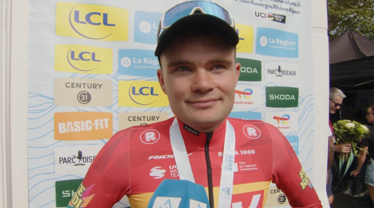 Tour Auvergne-Rhône-Alpes 2026 - La réaction d'Anthon Charmig après sa victoire sur la 2e étape