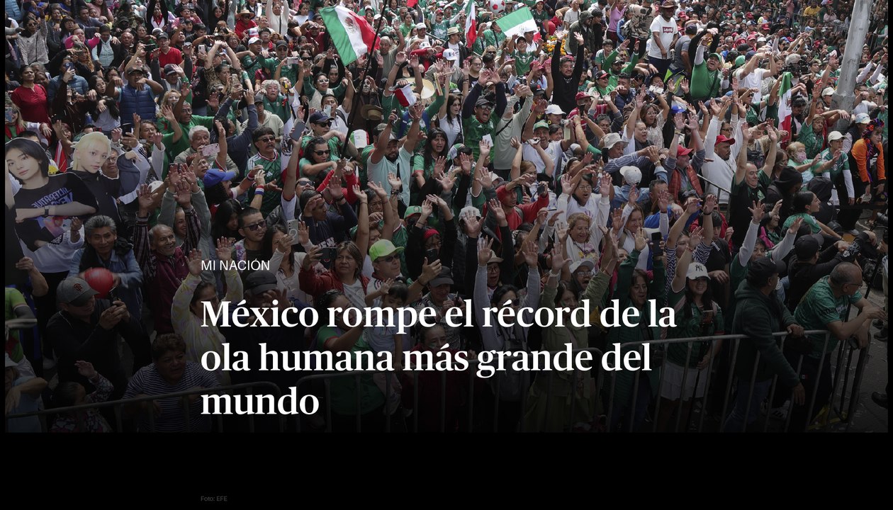 Ciudad de México rompe el récord de la ola humana más grande del mundo