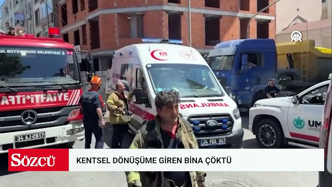 İstanbul'da kentsel dönüşüme giren bina çöktü: Bir kişi öldü