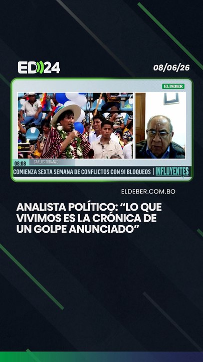 Analista político: “Lo que vivimos es la crónica de un golpe anunciado”