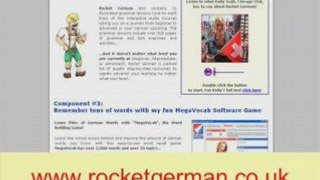 Rocket German: Multimedia Course For Learning German Online