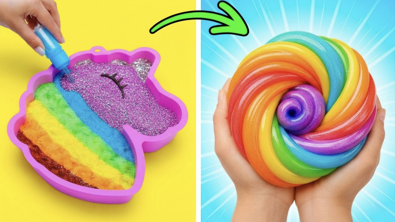 Créez votre propre slime licorne coloré et ludique