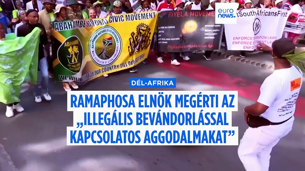A dél-afrikai elnök ígéri: intézkedik az „illegális bevándorlással kapcsolatos aggodalmak" ügyében