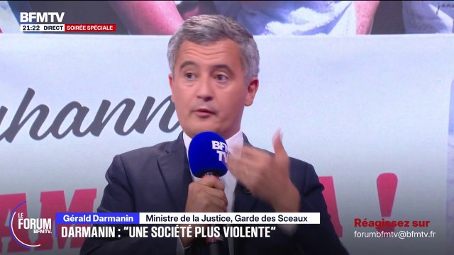 FORUM BFMTV - Je pense que les pédocriminels sont incurables , déclare Gérald Darmanin, ministre de la Justice