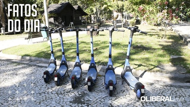 Patinetes elétricos não decolam em Belém e seguem restritos a poucos pontos da cidade