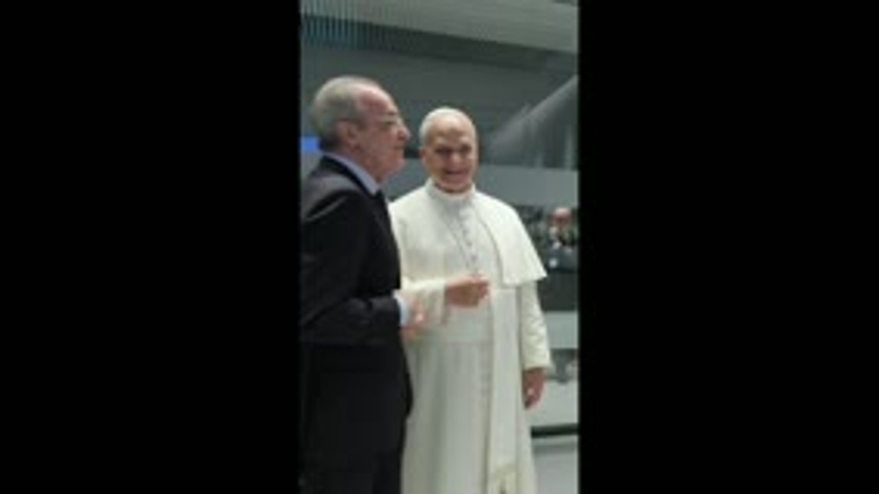 Real Madrid - Le pape Léon XIV en visite au Bernabéu