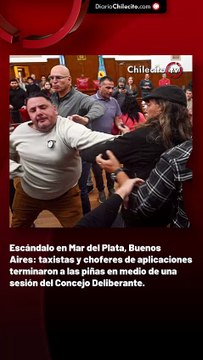 Escándalo en Mar del Plata, Buenos Aires: taxistas y choferes de aplicaciones terminaron a las piñas en medio de una sesión del Concejo Deliberante.