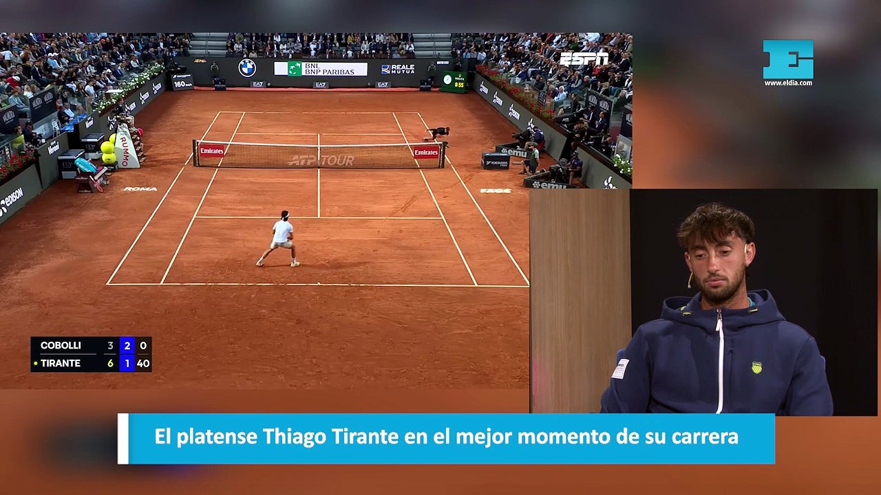 El platense Thiago Tirante en el mejor momento de su carrera
