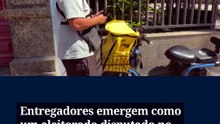 Entregadores emergem como um eleitorado disputado no Brasil