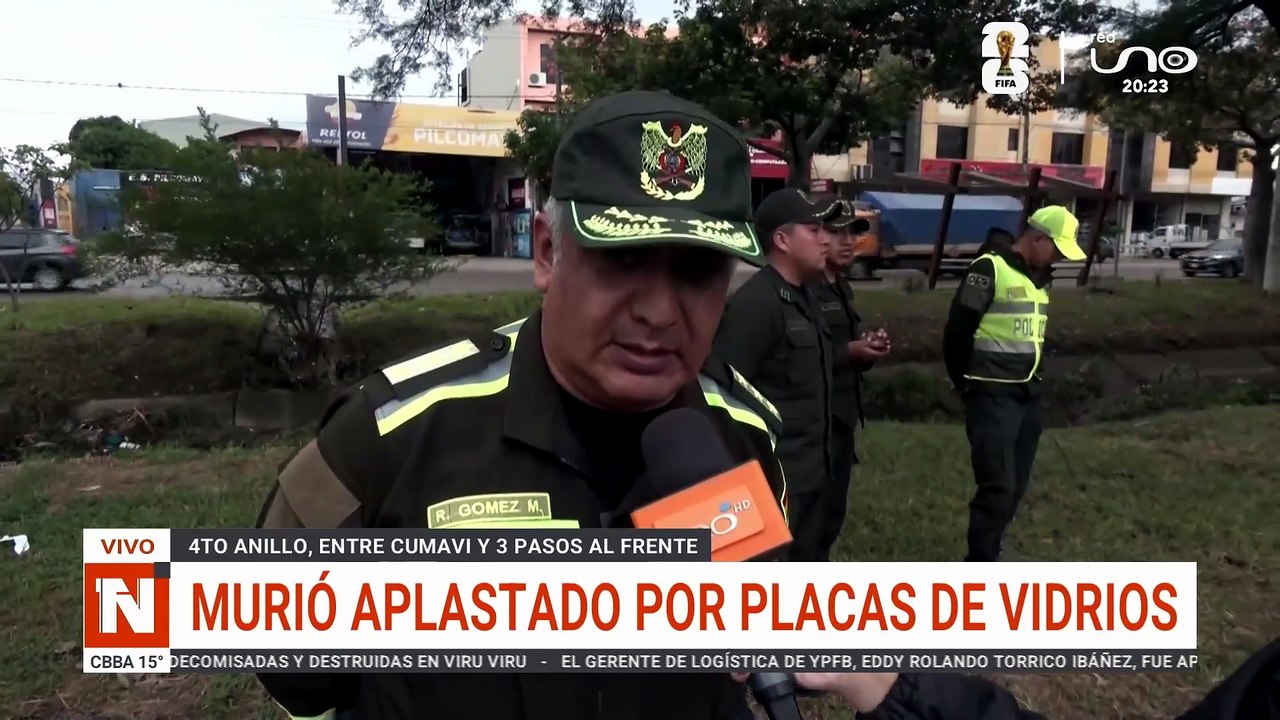 MURIO APLASTADO POR VIDRIO