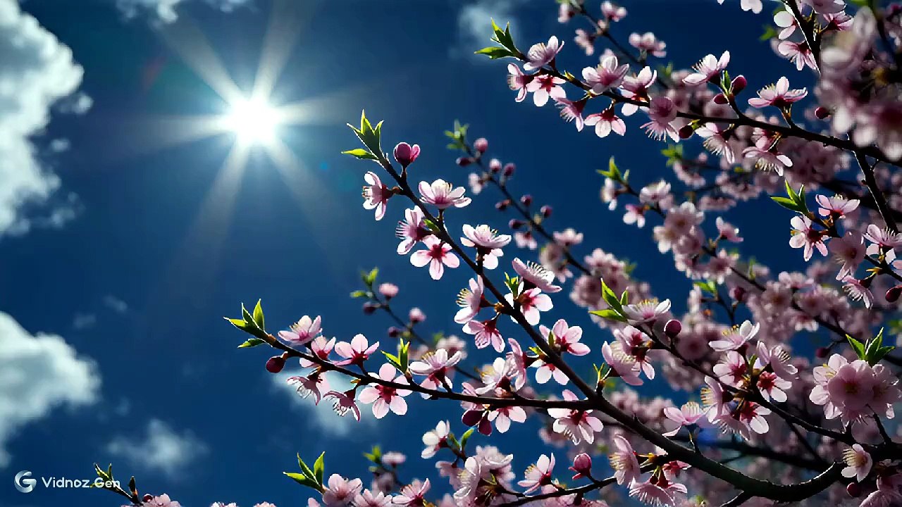 晴れた日の花見