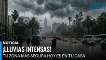 ¡Lluvias torrenciales! La seguridad es primero ante la lluvia, evita salir y protégete