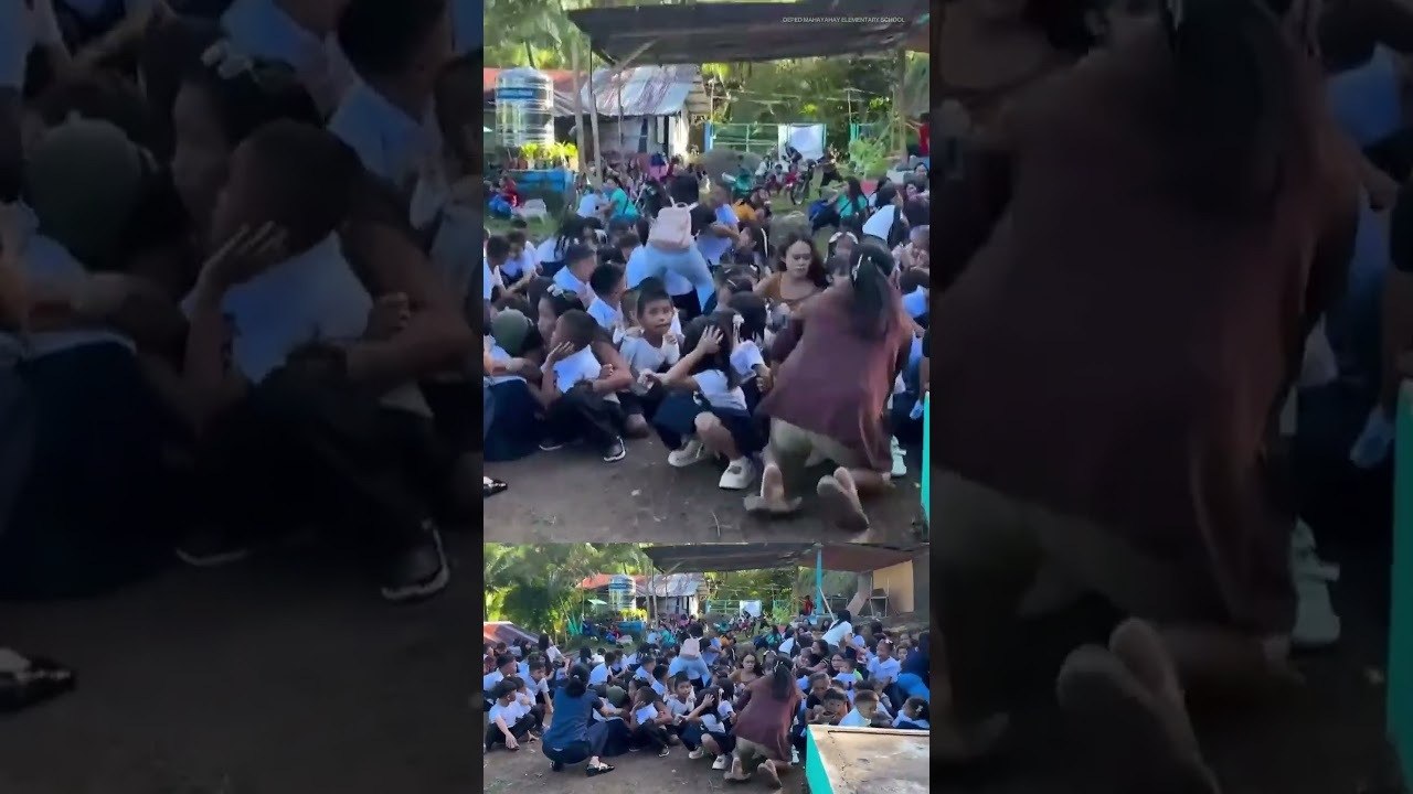 CCTV footage captures impact of magnitude 7.8 earthquake in the Philippines