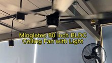 Mingletec BLDC Ceiling Fan With 3-Color Light #mingletec #BLDC #ceilingfan #silent #energysaving
