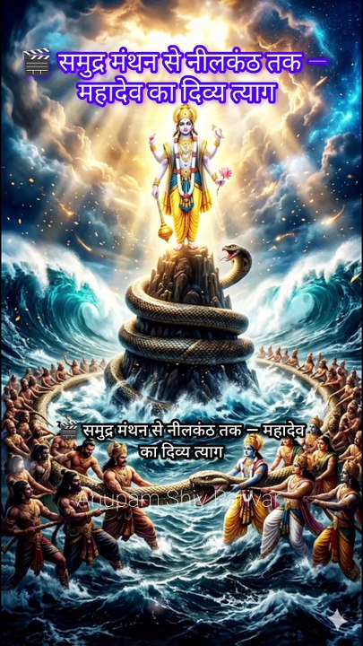 🌊 Samudra Manthan te Mahadev da tyag duniya nu bachaan layi si 🔱✨