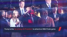 US President Donald Trump booed at NBA Finals