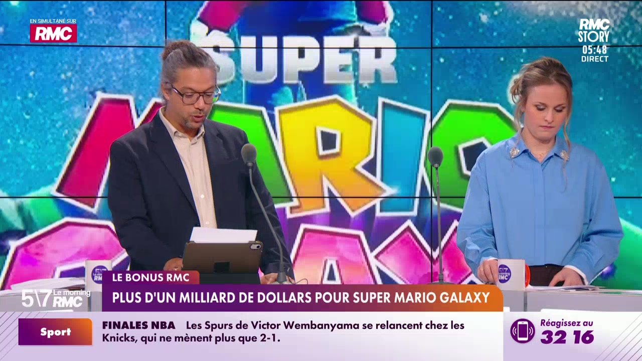 Le bonus RMC : Plus d'un milliard de dollars pour Super Mario Galaxy - 09/06