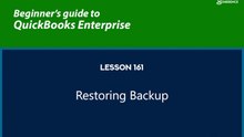 161 - Restoring Backup