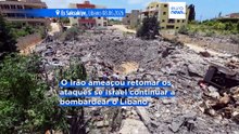 Ataques israelitas matam 14 pessoas no Líbano apesar da ameaça do Irão