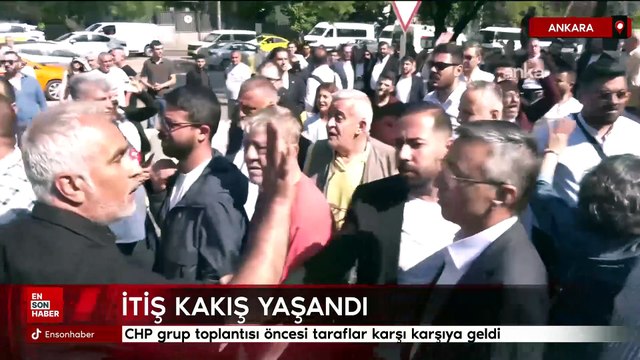 CHP grup toplantısı öncesi Meclis’te gerginlik yaşandı: İtiş kakış yaşandı