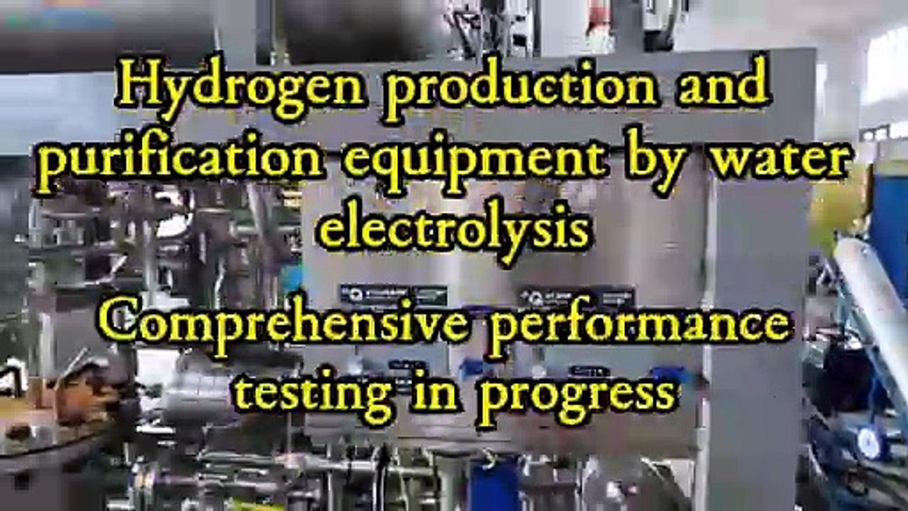 Hydrogen production and purification equipment by water electrolysis，Comprehensive performance testing in progress