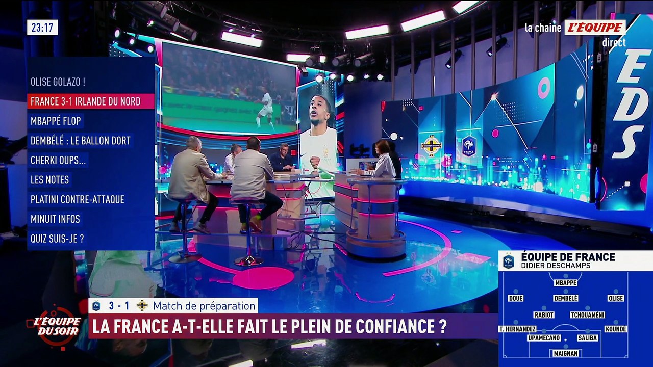 La France a-t-elle fait le plein de confiance ? - L'Équipe du Soir - extrait