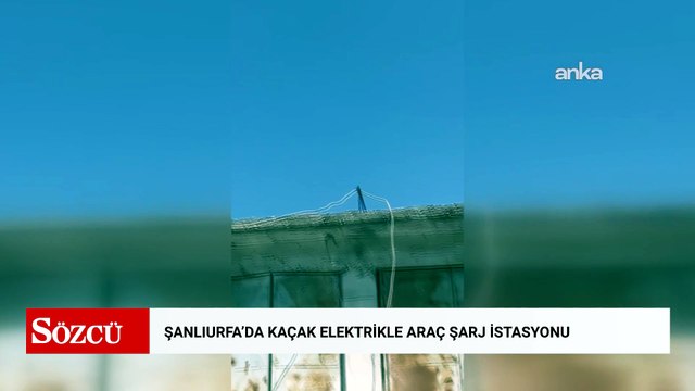 Şanlıurfa’da “pes” dedirten olay: Kaçak elektrikle araç şarj istasyonu