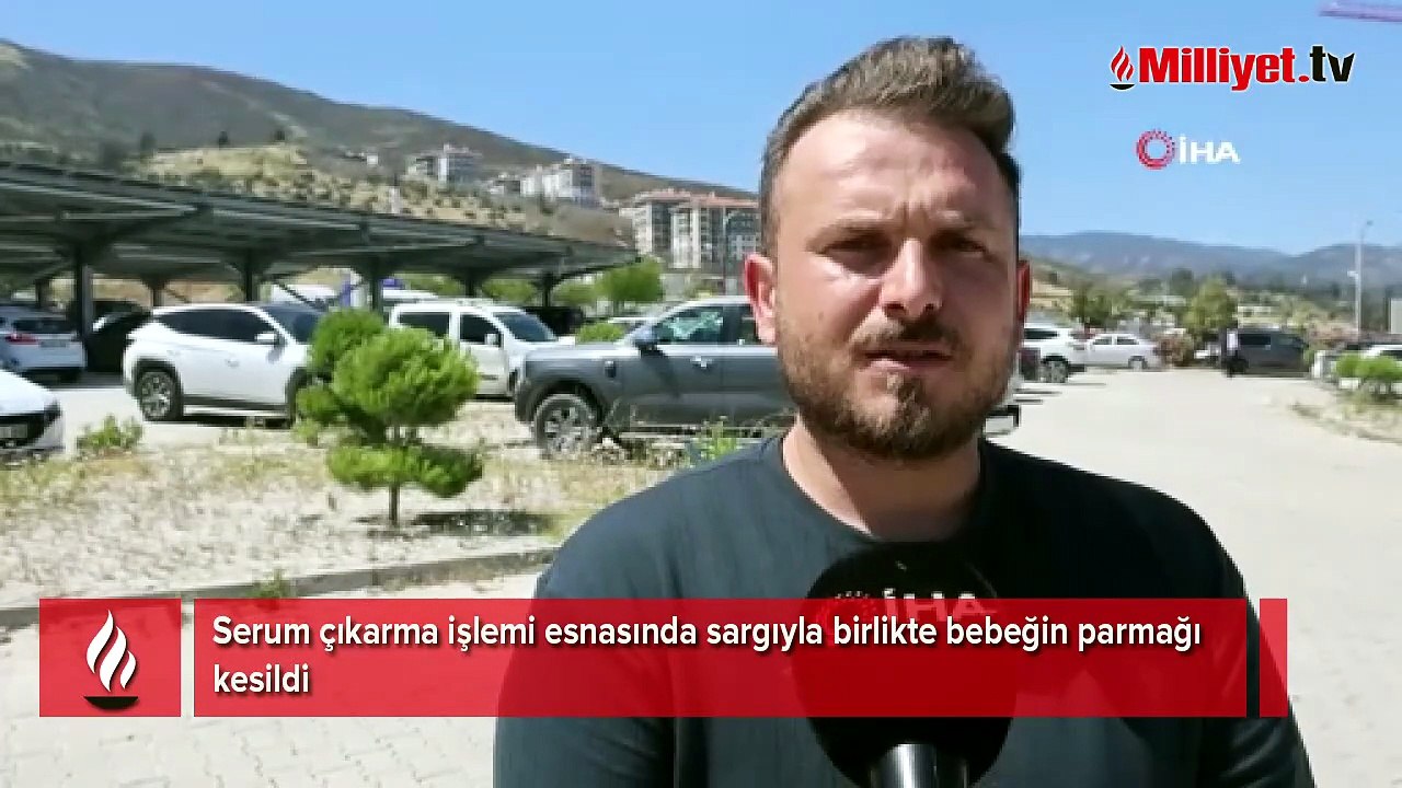Hatay'da kan donduran olay! Serum yerine bebeğin parmağı kesildi