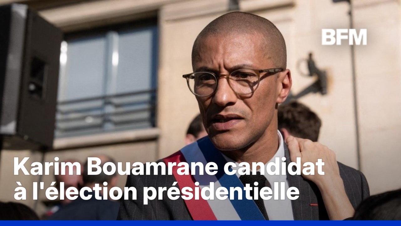 Karim Bouamrane, maire de Saint-Ouen, officialise sa candidature à la présidentielle de 2027