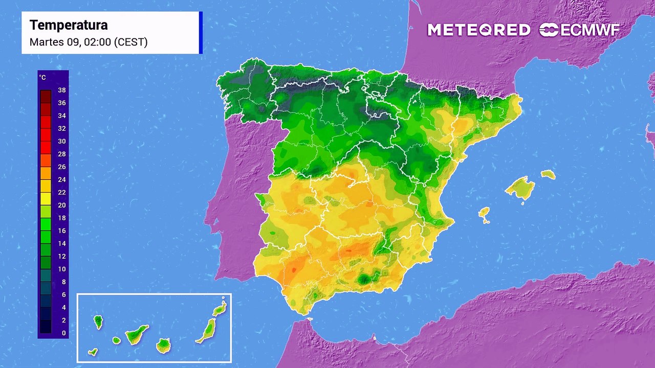 Las temperaturas irán en aumento en la mitad sur