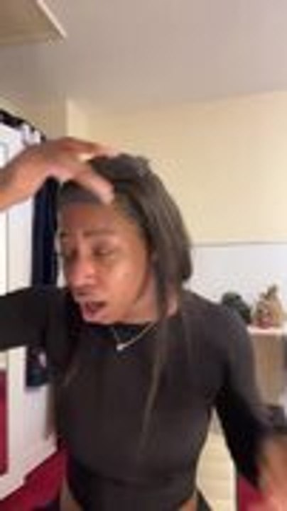 Woman Gets Tape Stuck To Wig Installation