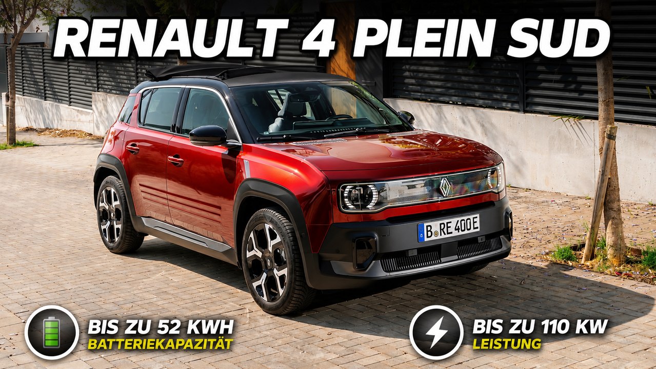 Renault 4 Plein Sud in Carmin Red (Techno): Alle Infos & Preise