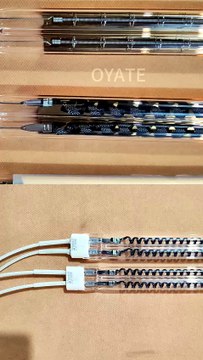 400mm 220v 1200w Twin Tubes Infrared Carbon Fiber Heat Lamps for Industrial Oven