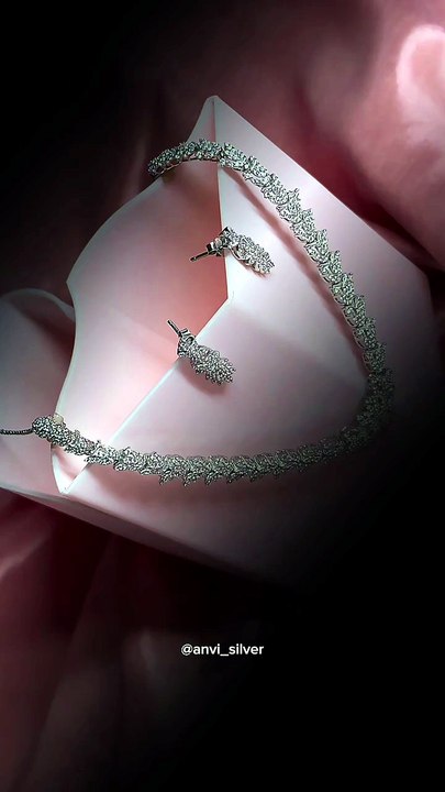 Silver Necklace Design for Women | Elegant 925 Silver Jewellery in Nashik ✨